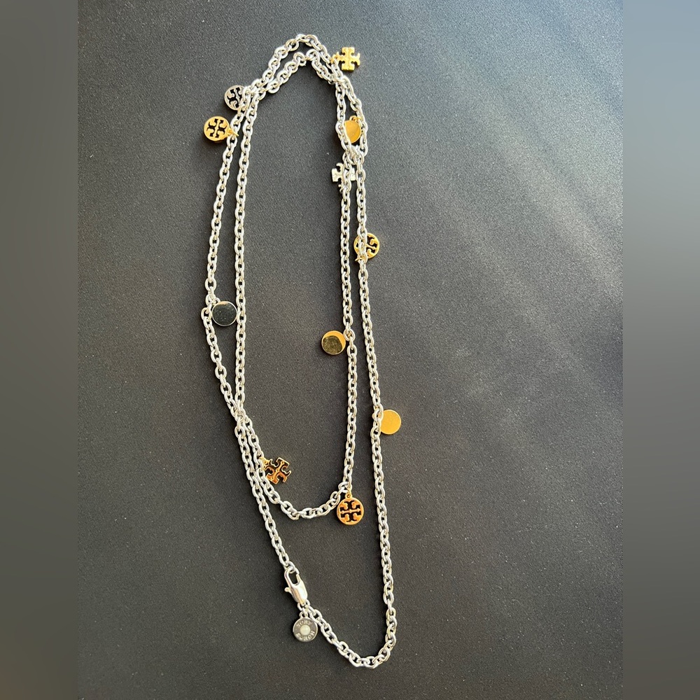 Tory Burch long chain necklace